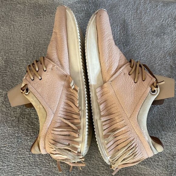 Esse ut Esse Fringe Nude Leather Sneakers Size 37 Made in Italy - Picture 6 of 11